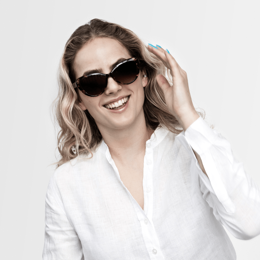 Solbriller Cat Eye - black