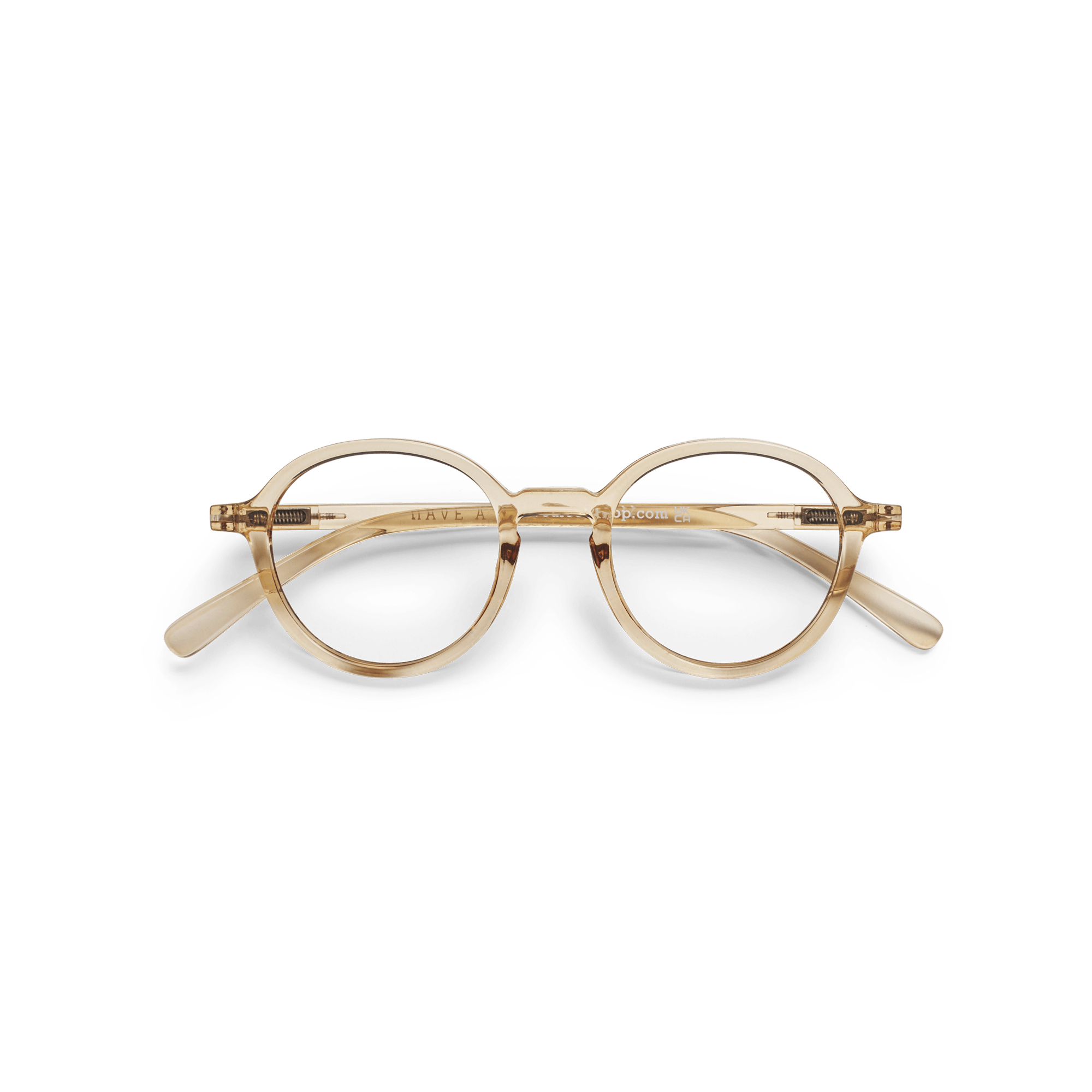 Læsebriller Circle Slim - amber