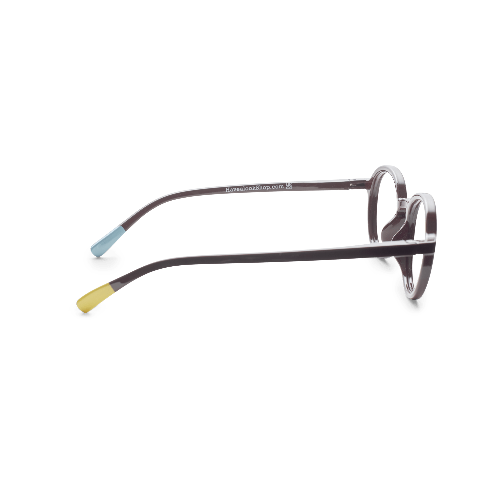 Briller u. styrke Circle Slim - bordeaux