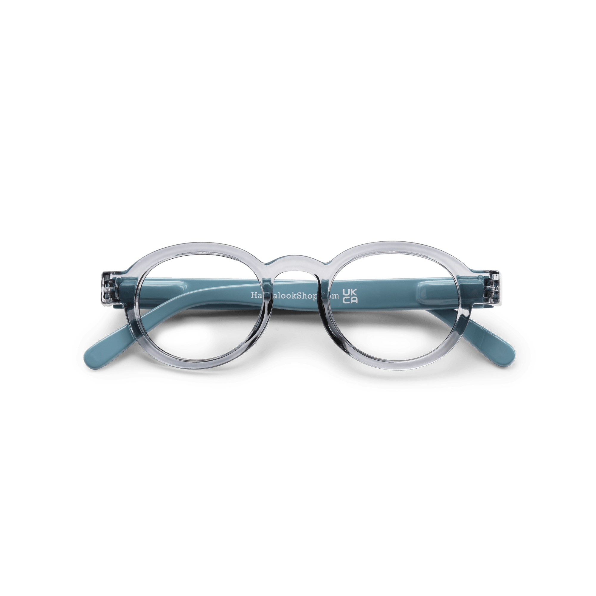 Blue light briller Circle Twist - grey/blue