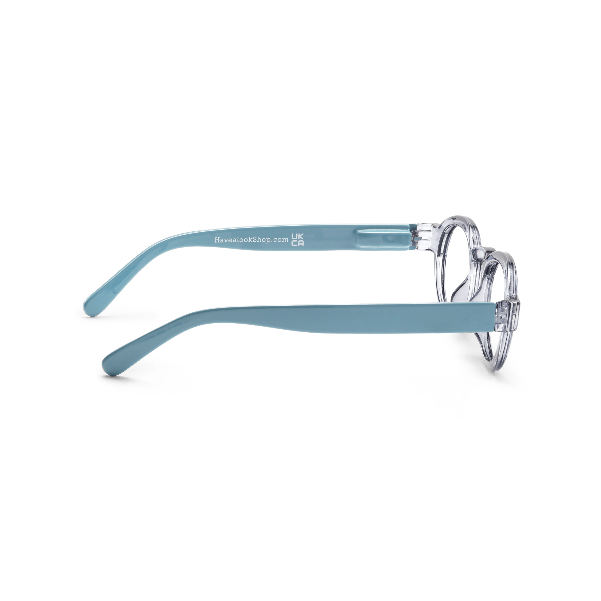 Blue light briller Circle Twist - grey/blue