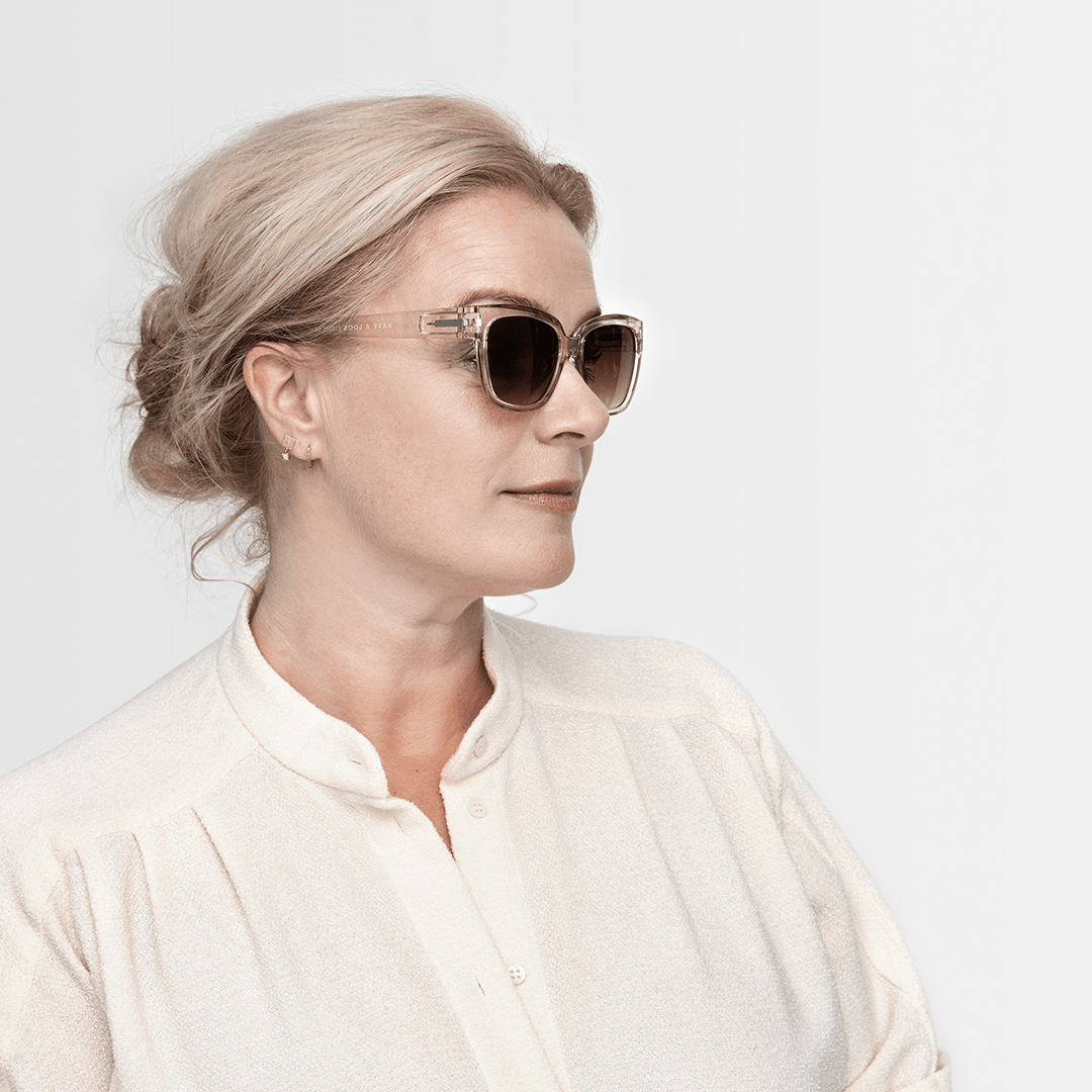 Solbriller m. læsefelt Mood - champagne