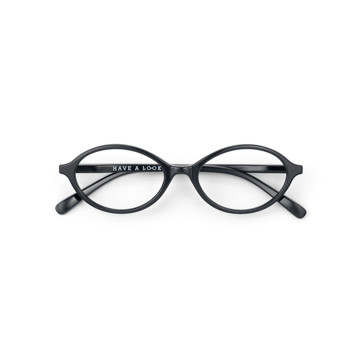 Læsebriller Oval - black
