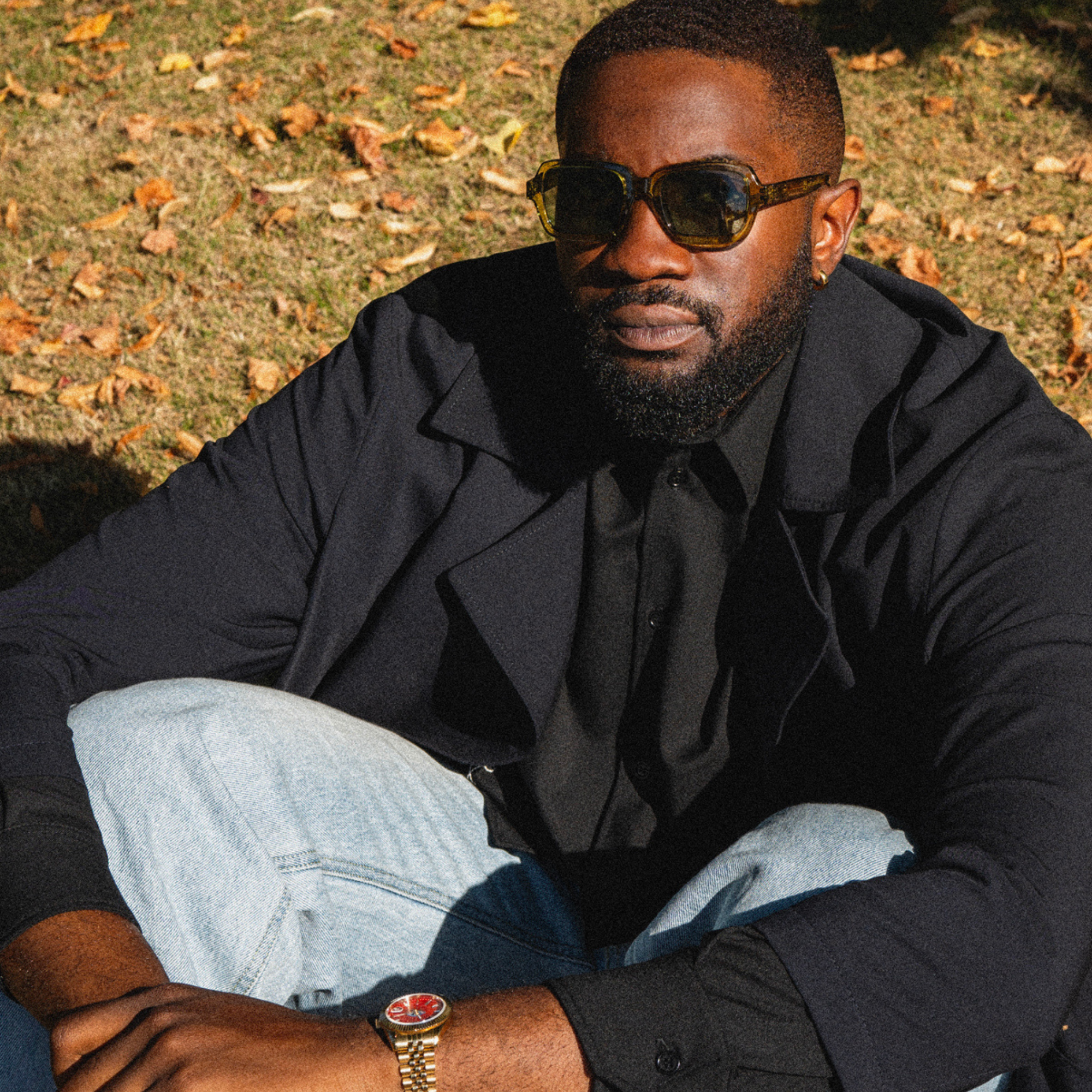 Solbriller Square - black