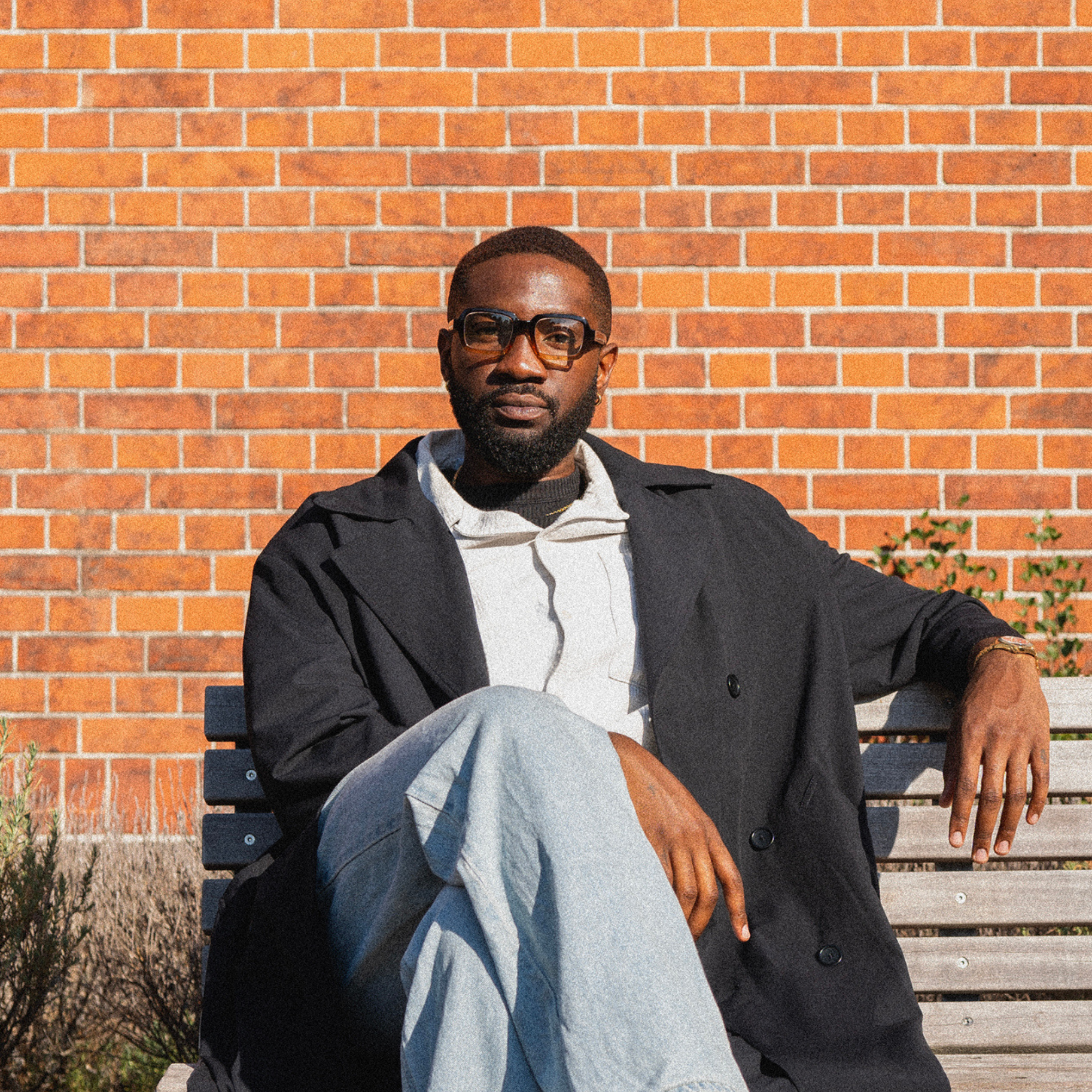 Blue light briller Square - black