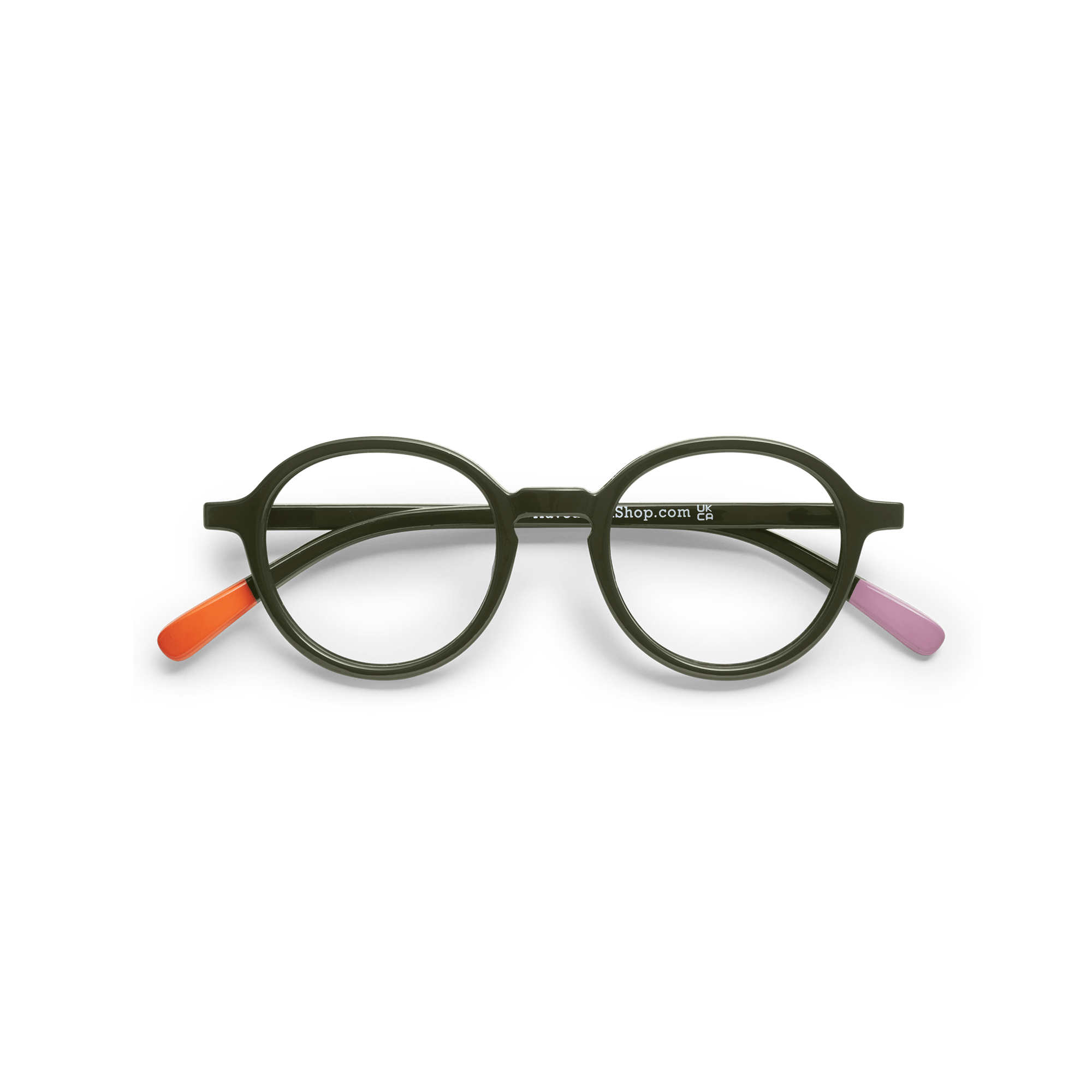 Læsebriller Circle Slim - dark green