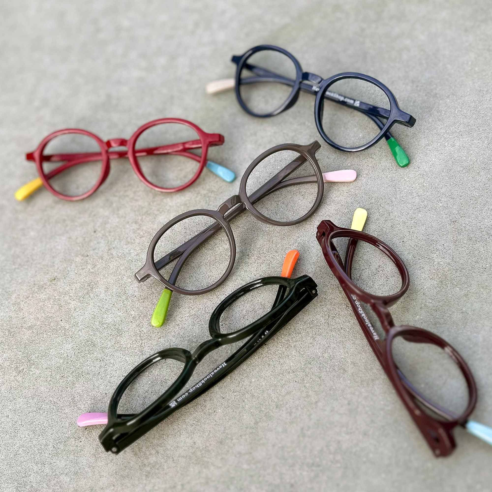 Læsebriller Circle Slim - bordeaux