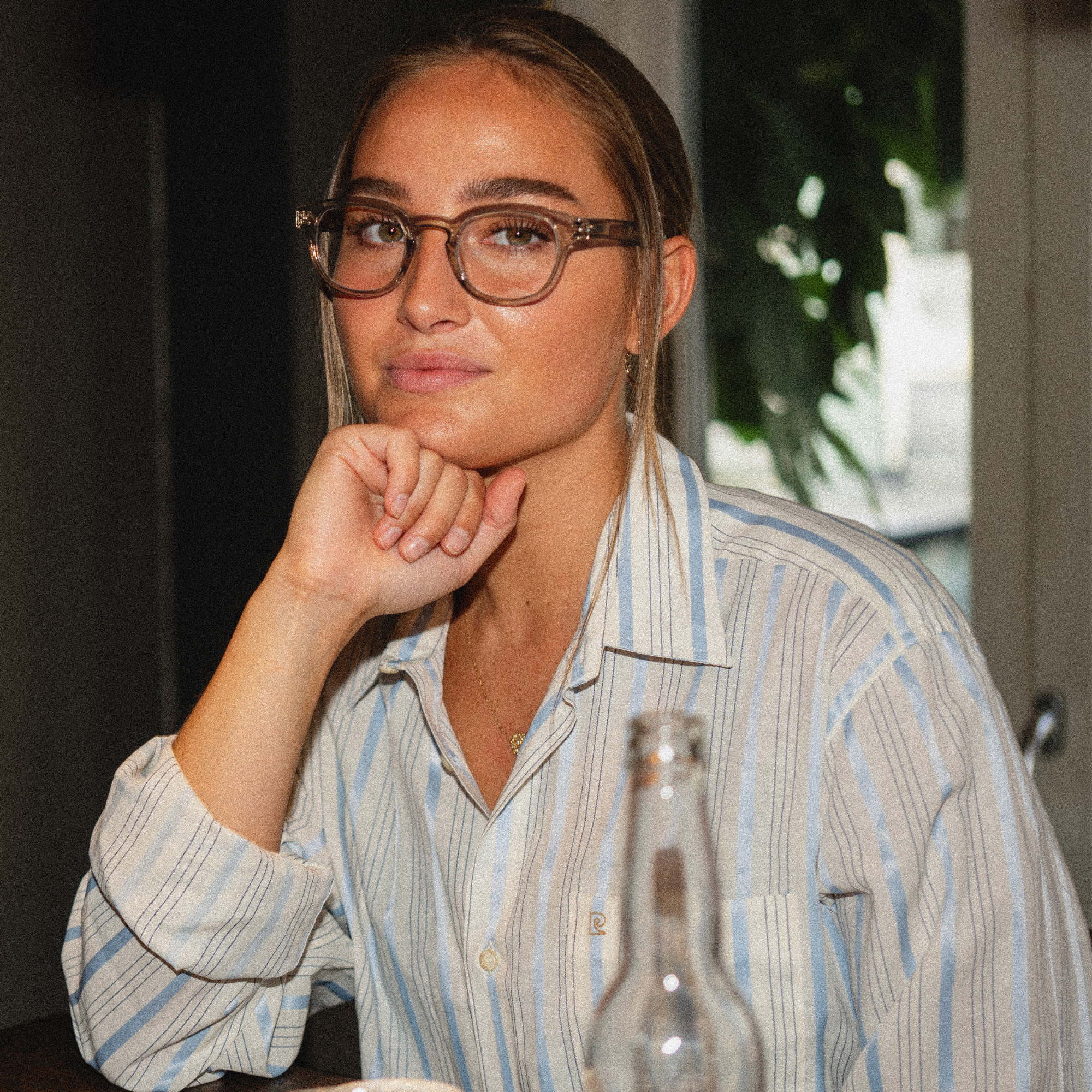 Blue light briller Type C - olive