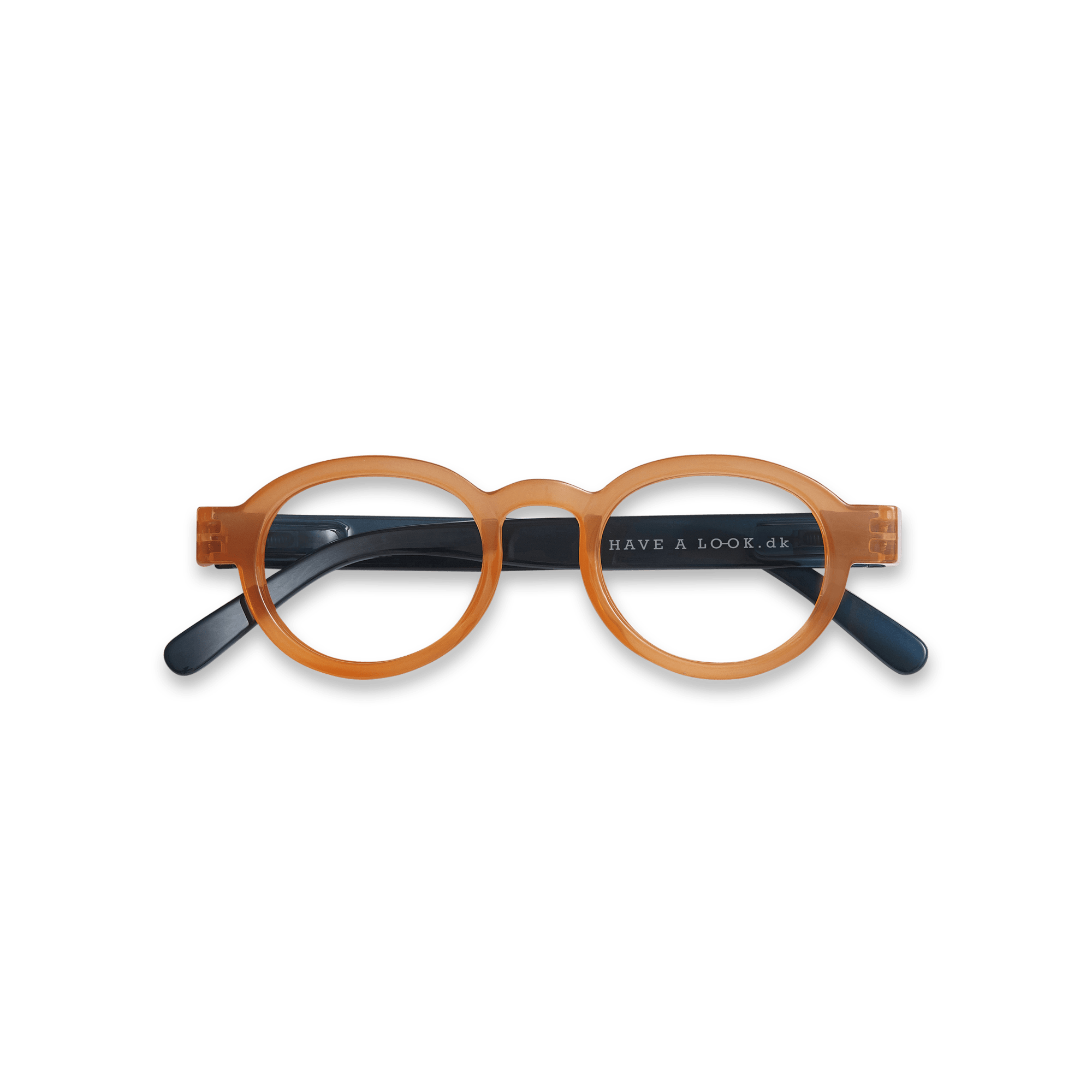 Læsebriller Circle Twist - orange/blue